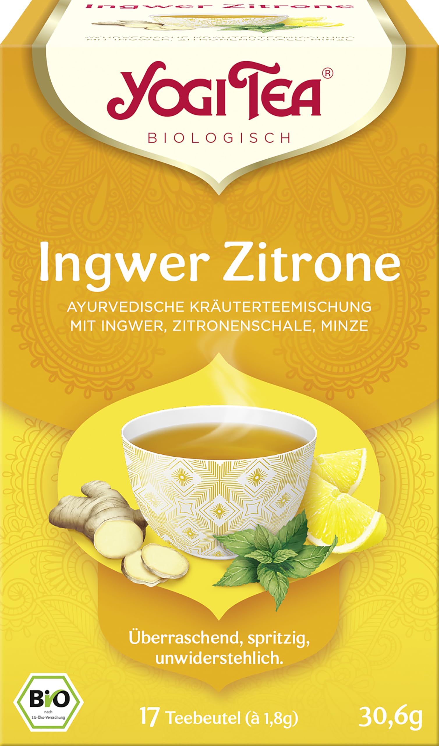 Yogi Tea Ingwer Zitrone Tee Bio (1 x 30,6 g)