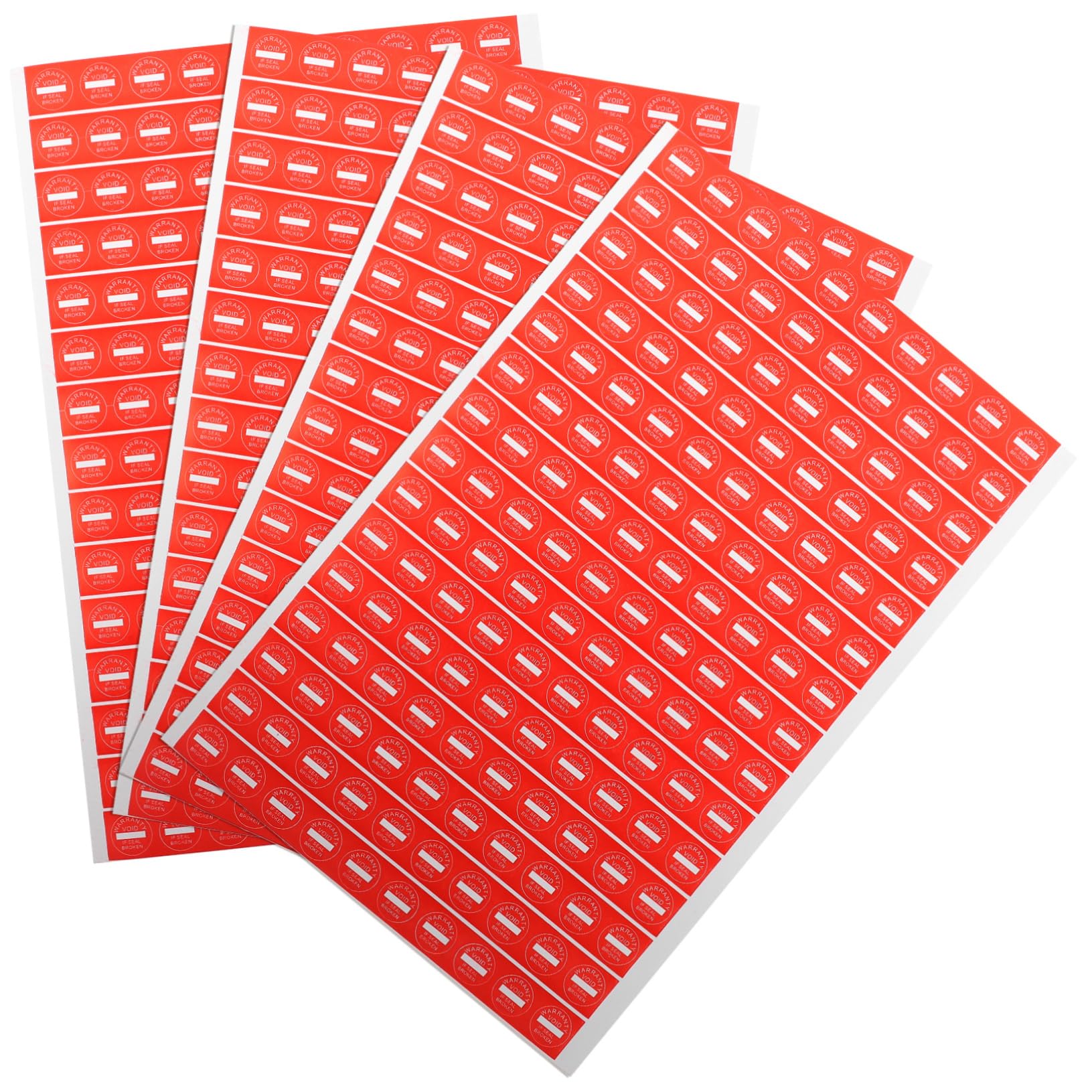 Alipis 3 Set Tag Di Permanente Etichetta Adesivi Adesivo Di Avvertimento Etichette Adesive Vuote Etichette Auto Adesive Etichette Adesive Di Avvertenza Carta Rosso 1000 Pezzi*3