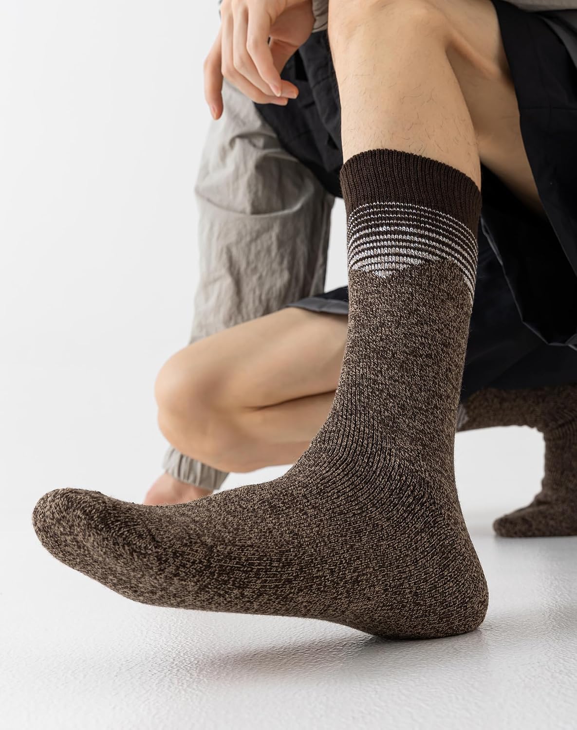 Sock Amazing Stylish Men‘s 4 Pairs Thermal Socks for Winter Extreme Cold Weather Thick Crew Boot Socks