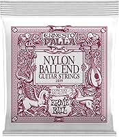 ENCORDOAMENTO P/ VIOLÃO CLASSICO ERNESTO PALLA BLACK AND GOLD NYLON TENSÃO MÉDIA BALL-END P02409 ERNIE BALL