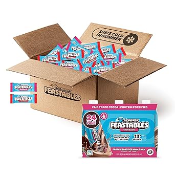 MrBeast Feastables Chocolate Party Starter Pack, Milk Chocolate & Crunch Bites, Protein Chocolate Milk Drink, 3-Pack Variety, Fairtrade Cocoa