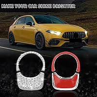 Vista 7 de TOMALL Bling - Cubierta para botón de encendido de motor de automóvil, compatible con Mercedes Benz GLB 2020, anillo de diamantes de imitación