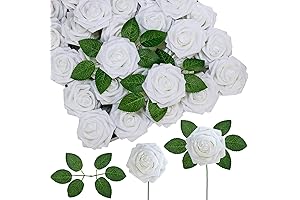 Winlyn Artificial White Roses: Lifelike Elegance for Your Occasions