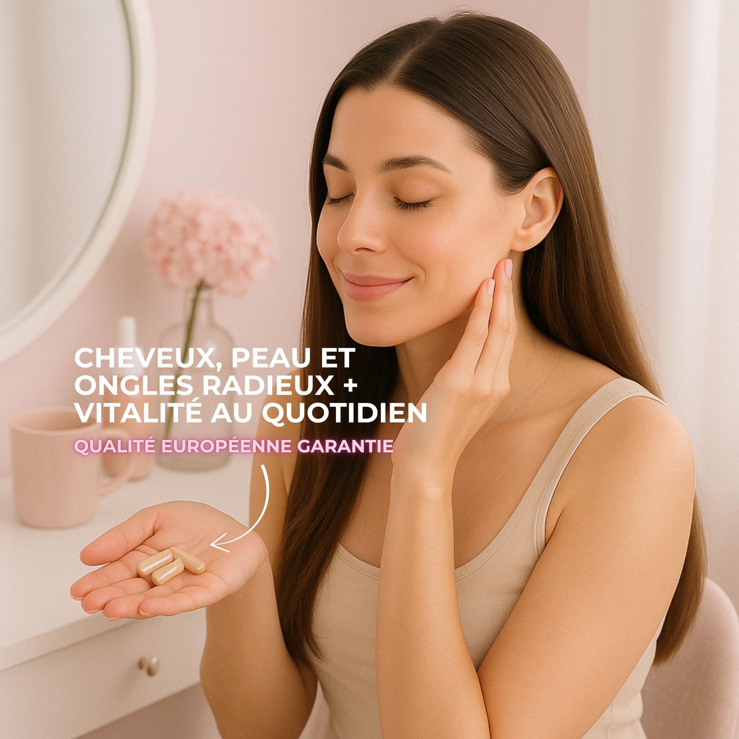 Anti chute de cheveux femme - Pousse Cheveux Très Rapide Femme – Vitamines Biotine Cheveux Life Pro Woman – Anti Chute Cheveux Femme + Biotine Pousse Rapide – Zinc + L-Cystine – 90 Gélules