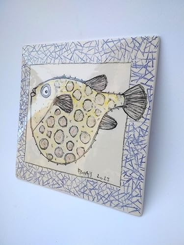 Ceramic tiles, Cats motif tile, Bathroom decor, Ceramic picture