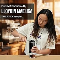 Vista 9 de World's First 60g Large Capacity Manual Coffee Grinder, Portable Hand Coffee Bean Mill with 40 Adjustable Settings, Stainless steel Burr Grinder for