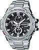 Casio Men's G-Steel by G-Shock Quartz Solar Bluetooth Connected Watch with Stainless-Steel Strap, Silver, Model: GST-B100D-1ACR