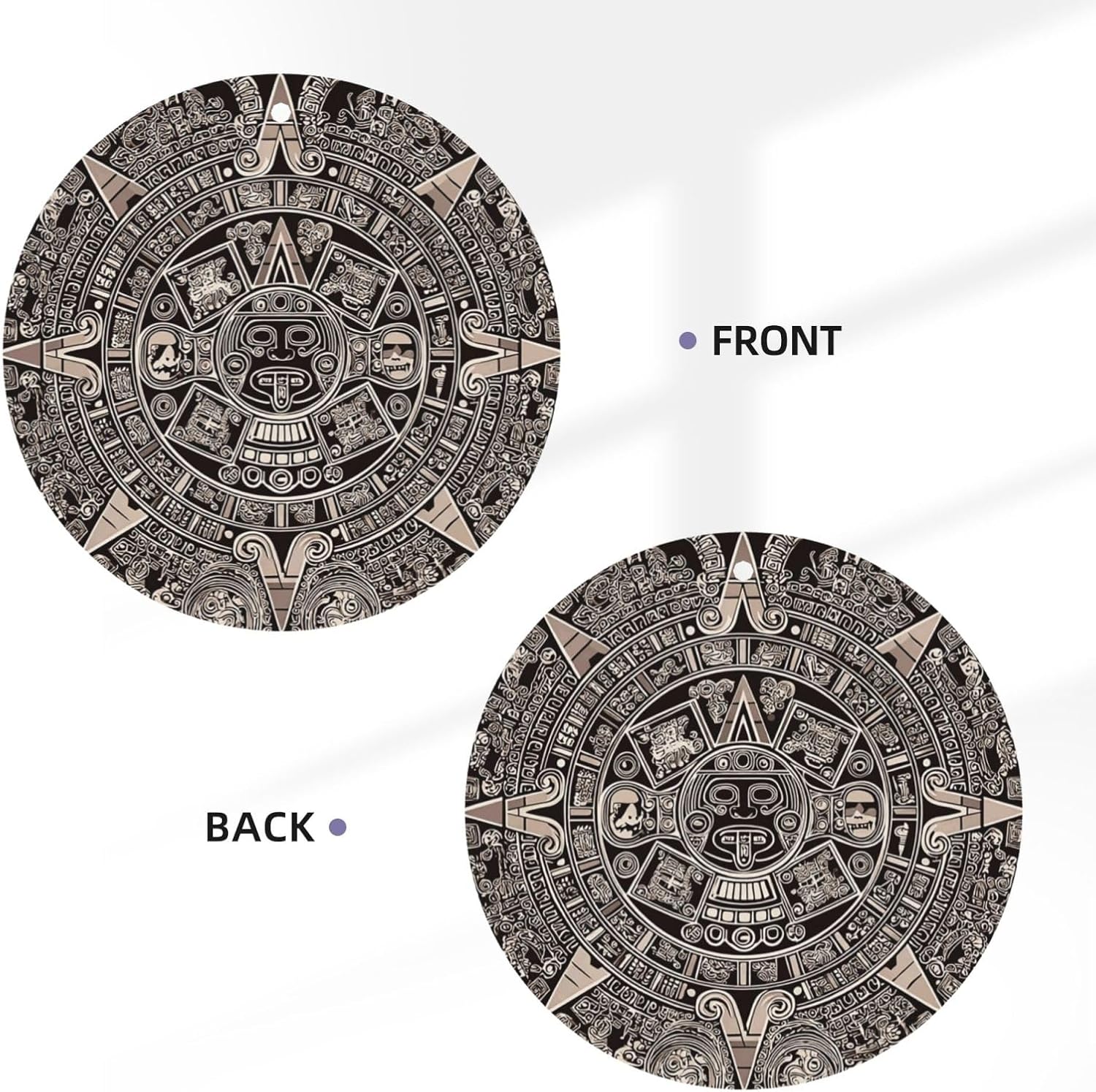 Car Air Freshener 24 PCS Mayan Calendar End of The World Hanging Car Air Fresheners Auto Interior Decor Card Freshener Strong Scented Card Lavender Cars Scents for Office Close Drawer Round Shape