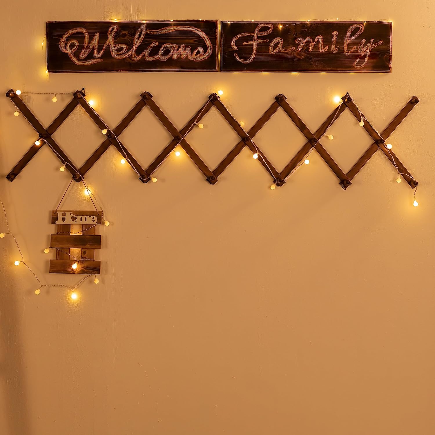 SKOLOO Hat Rack for Wall with 20 Hooks, Solid Wooden, Modern, Expandable Coat Rack Wall Mount for Coats, Hats, Bags, Baseball Caps, Walnut Color