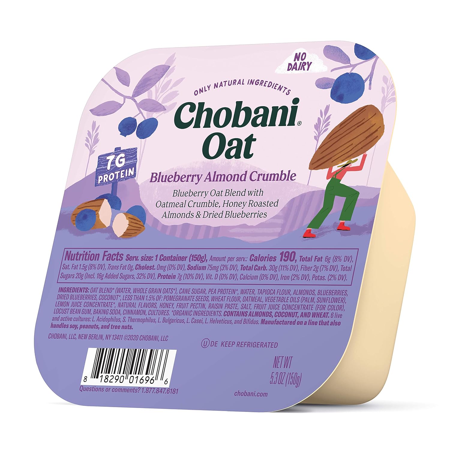 Chobani® Oat-Based Crunch Blueberry Almond Crumble 5.3oz
