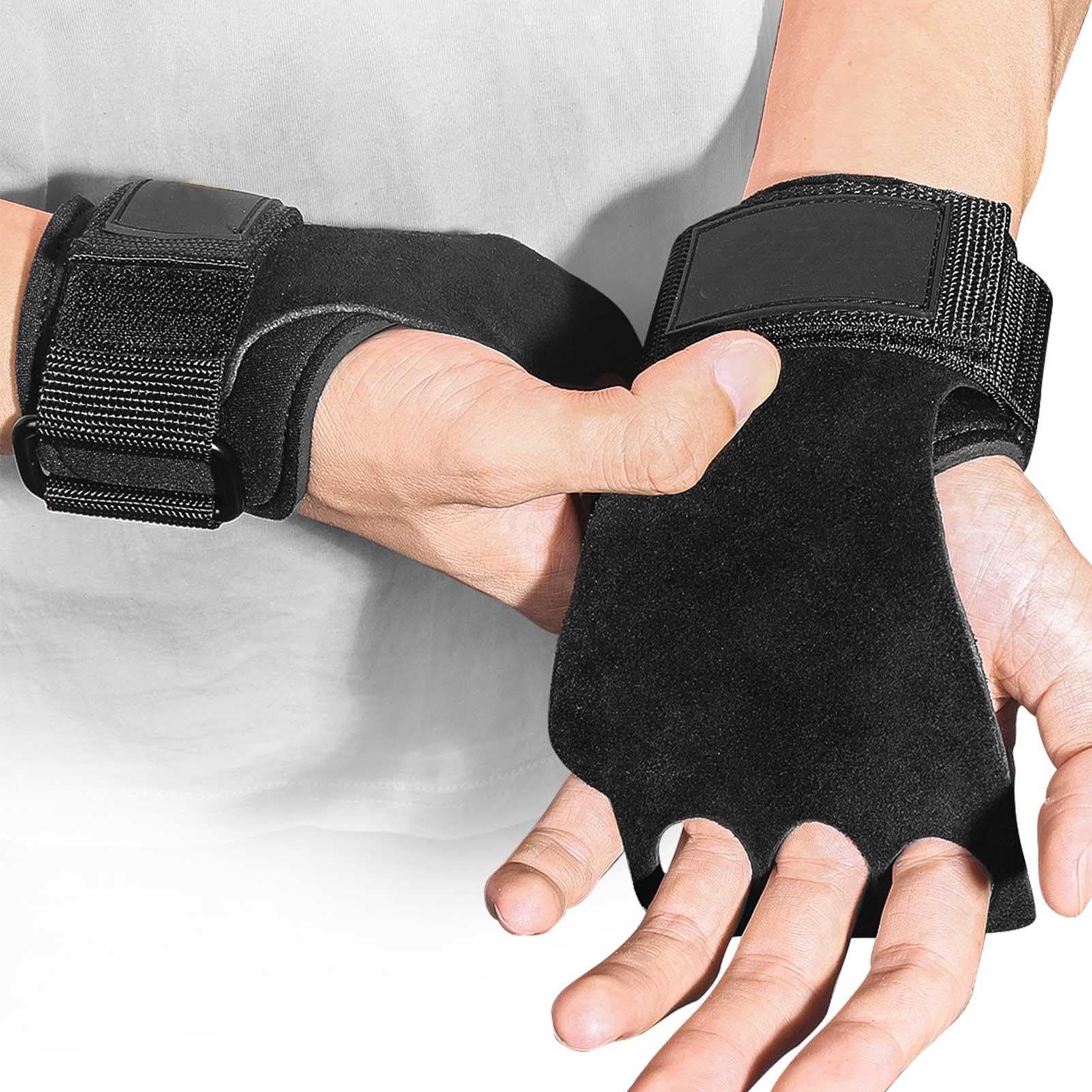 10 impugnature per trazioni, in pelle di mucca, per ginnastica non- , ideali per ginnastica, trazioni, sollevamento pesi, kettlebell e allenamento | ideali per ginnastica, trazioni, sollevamento , kettlebell e allenamento