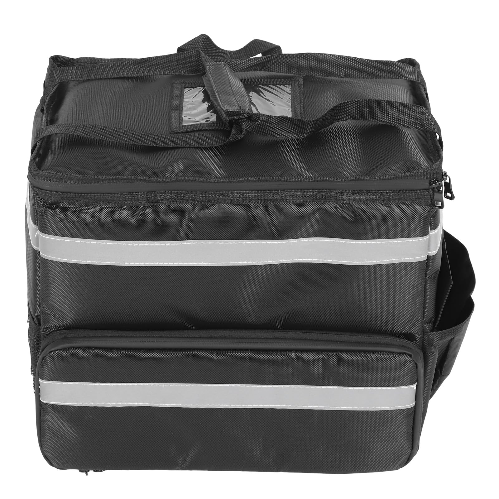 Pizza lieferrucksack Wasserdichten Isolierter Lieferrucksackisolierter erweiterbarer heißer Tasche Große Kühltasche mit reflektierenden 1680D Oxford für Pizza für Ausflug, Camping