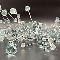 Vista 11 de Galt International Guirnalda de Diamantes de Cristal Acrílico de 198", Cuerda de Alambre Esmerilada y Corte de Diamante con Cuentas de Gemas