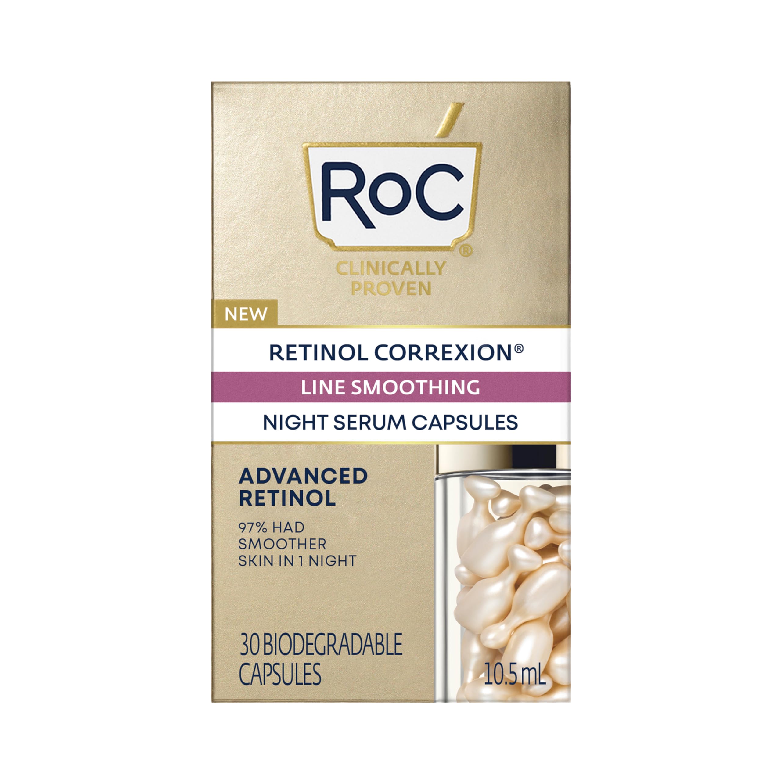 RoC Retinol Correxion Line Smoothing Kırışıklık Karşıtı Kapsül Serum - 30 Adet