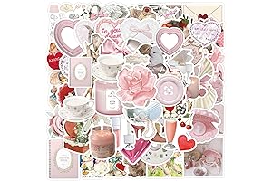 120-Pack Coquette Stickers, Pink Coquette Aesthetic Sticker Pack