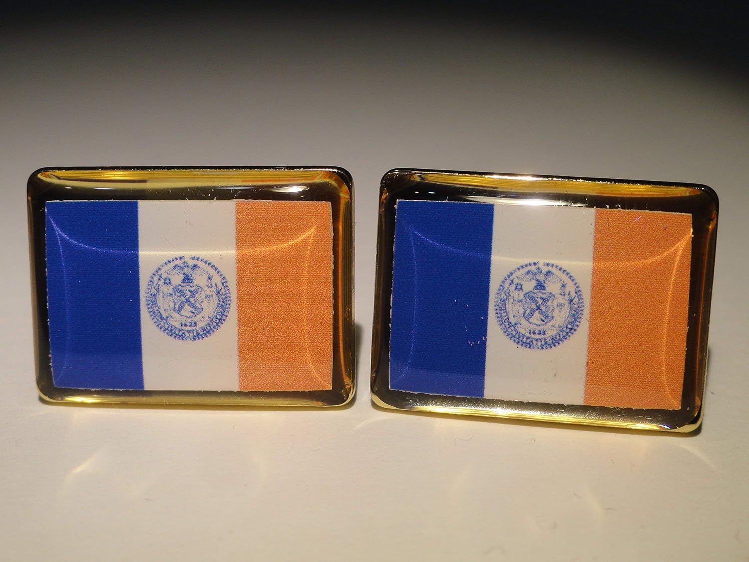 New York City Flag Cufflinks, Lapel Pins, Tie Bars, Earrings, Jewelry and Accessories
