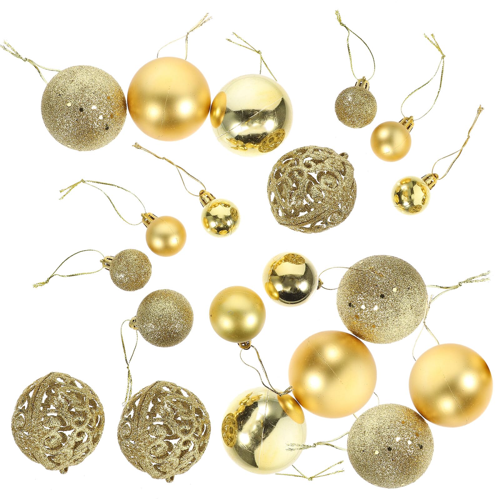 100 Boules de Noël SOIMISS Décorations Suspendues en Boîte pour Sapin