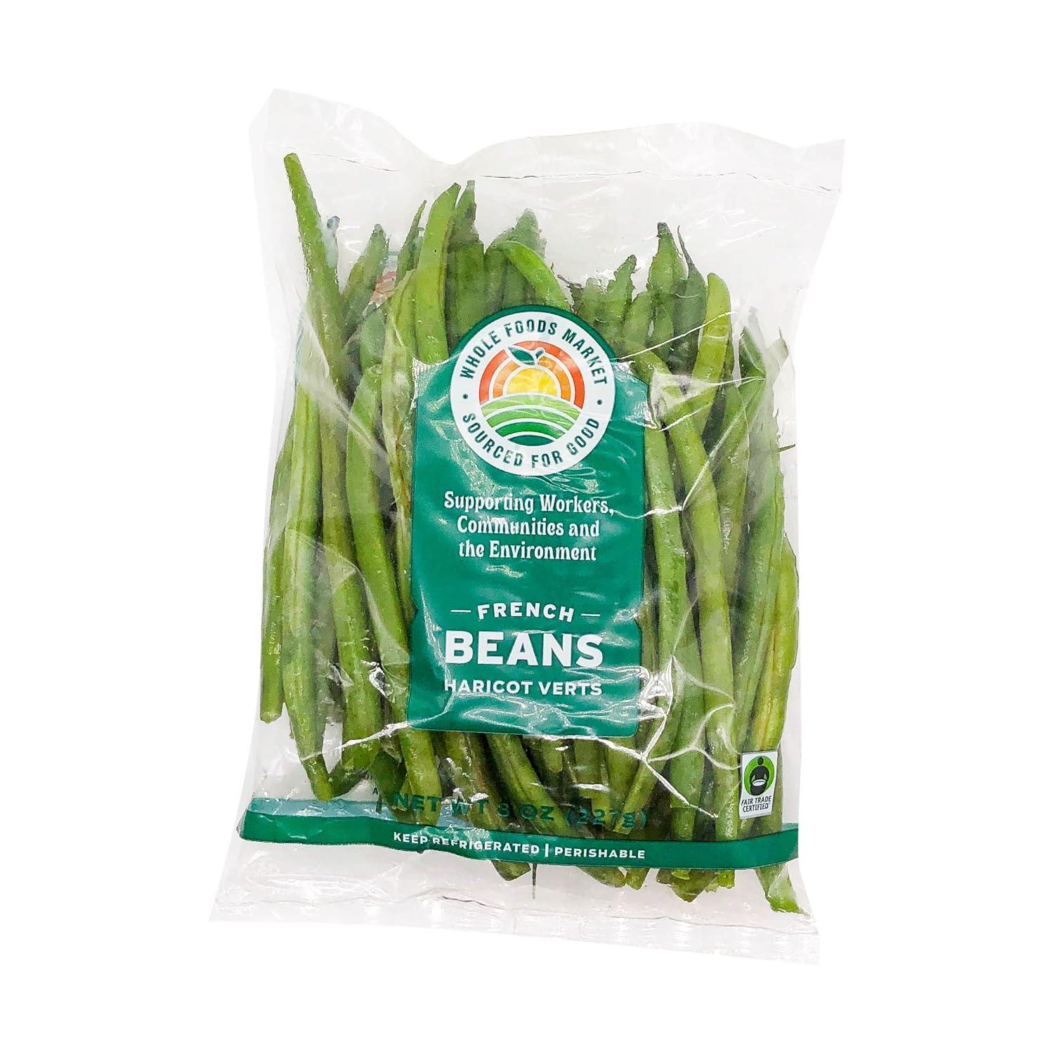 French Green Beans Conventional Sourced For Good, 8 Ounce Bag
