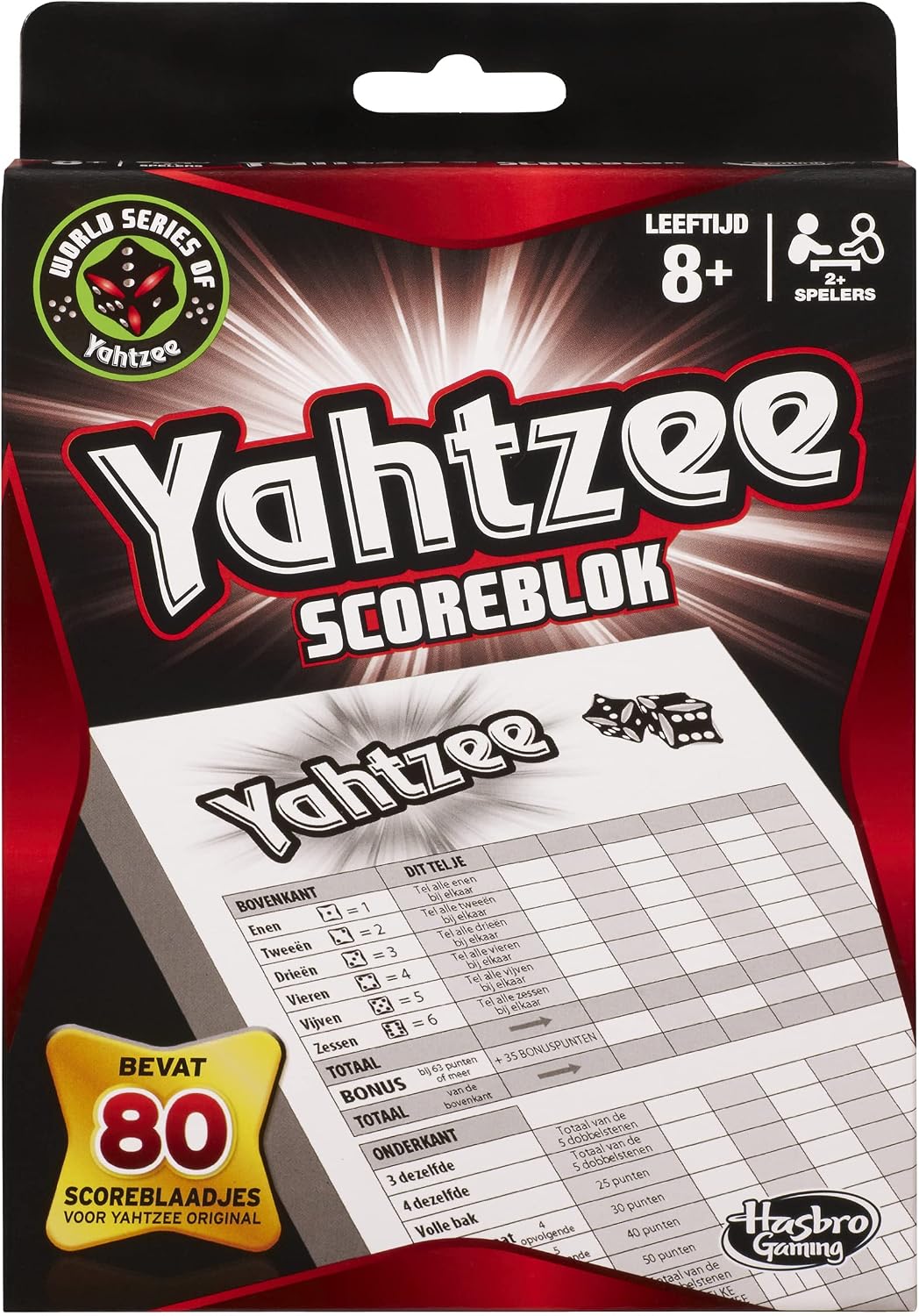 Hasbro Yahtzee Score Pad