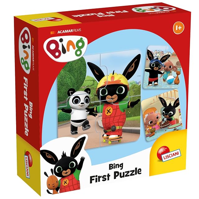 Lisciani - BING - Primer juego educativo de rompecabezas para bebés de 4 piezas