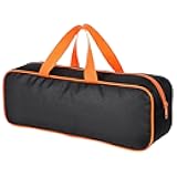 BBQ Tool Bag 14.7X4.7X5.1 Inch Portable Grill Storage Tote with Oxford Cloth for Outdoor Camping Picnic and Barbecue Accessories