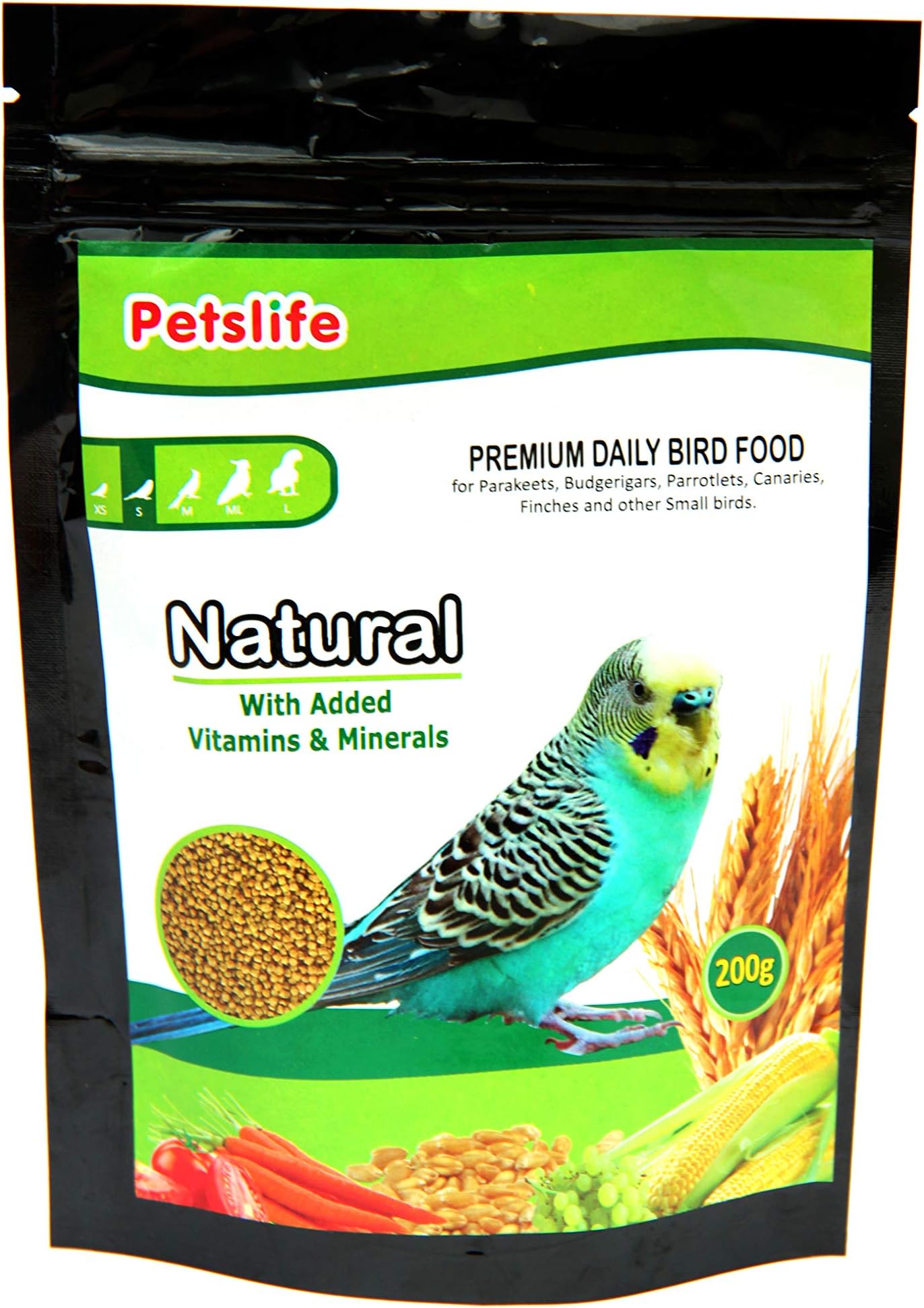 PETSLIFE Natural Premium Daily Bird Food for Love Birds, 1Kg