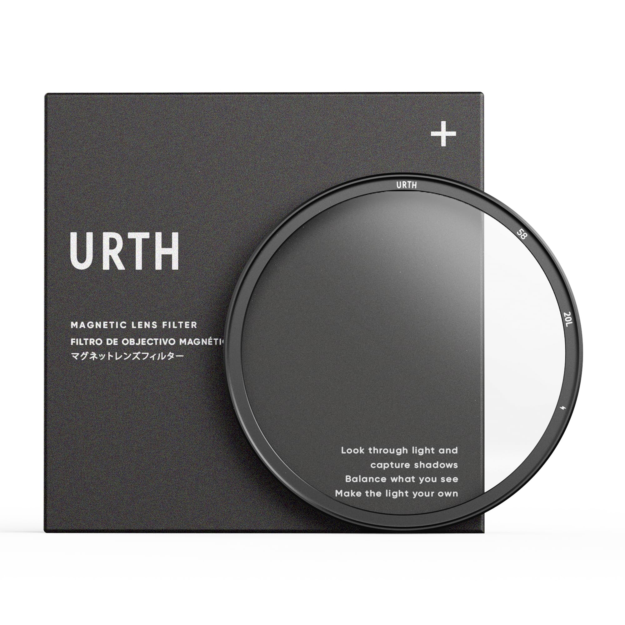 Urth 58mm Magnetic UV Lens Filter (Plus+) - Ultra-Slim, 30-Layer Nano-Coated UV Camera Lens Protection