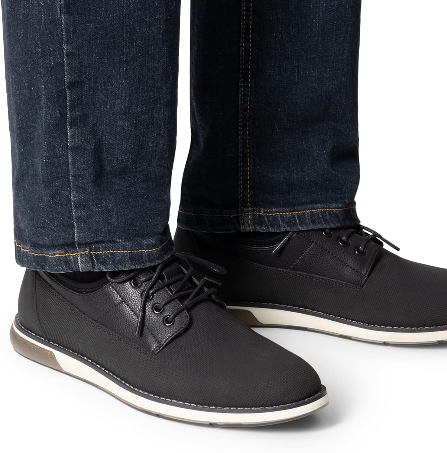 Bruno Marc Men's Plain Toe Oxford Shoes Business Formal Derby Dress Sneakers Crossflex GentEdge - Image 2