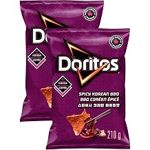 ZENVOIRA Gift Snack Box includes Doritos Tortilla Chips Spicy Korean BBQ flavoured 210 g / 7.4 oz - Pack of 2 - Specially Packed Value Bundle by ZENVOIRA