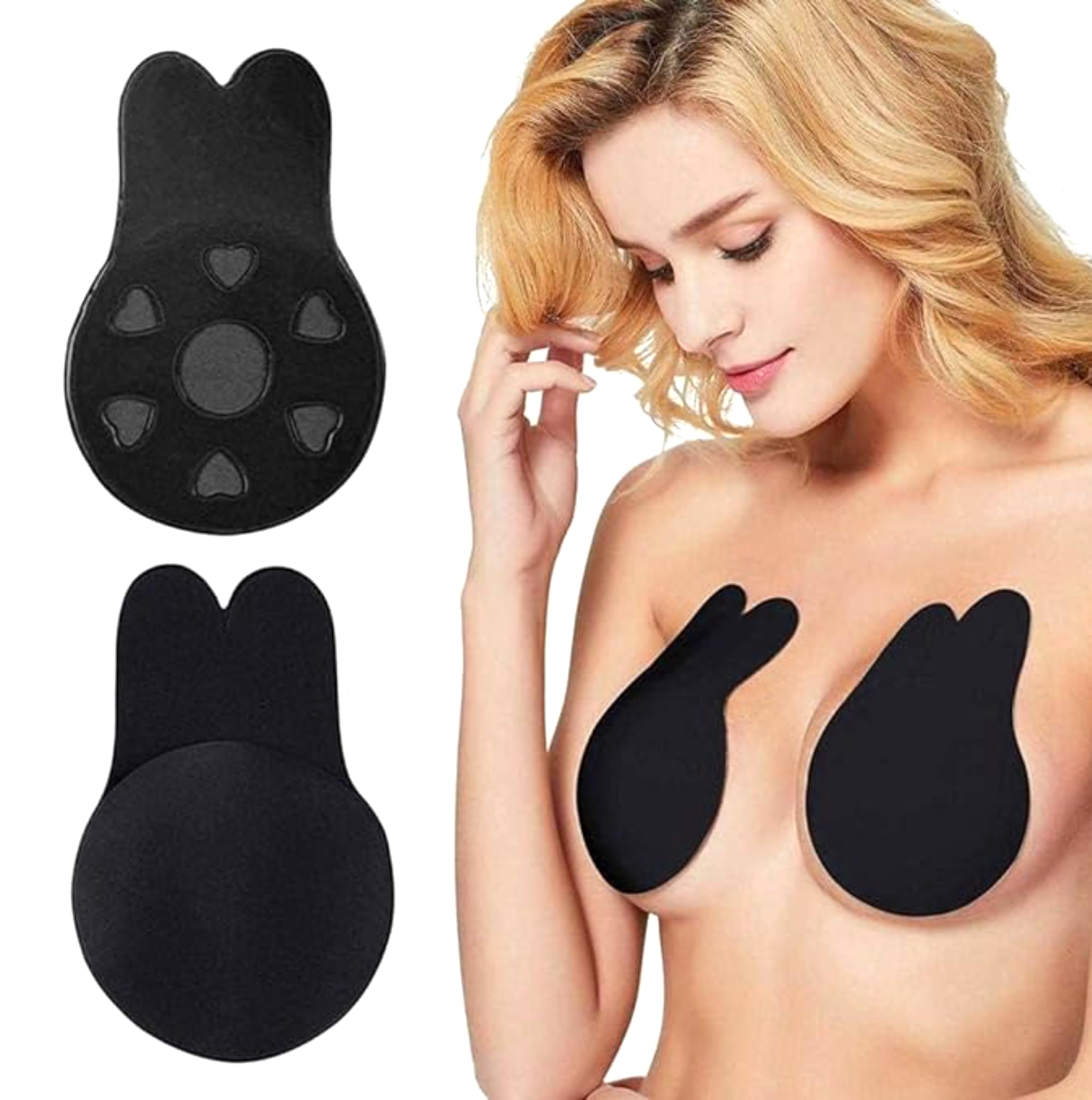 Women Silicone Breast Lift Covers Nipple Stickers Pasties Invisible Reusable Adhesive pushu up Nipple Pad Covers Comfortable-image-24