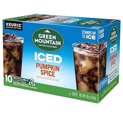 Miniatura 14 de Green Mountain Coffee Brew Over Ice Pumpkin Spice Cápsulas Keurig Single Serve K-Cup 10 unidades