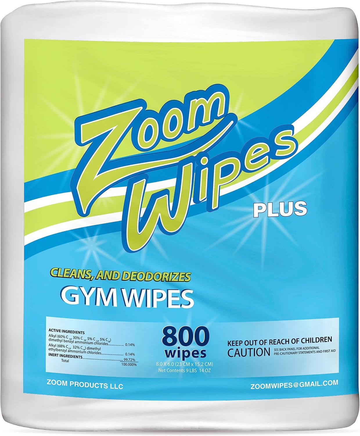 Cleaning wipes ZoomPlus, Ideal for gym equipment, cash