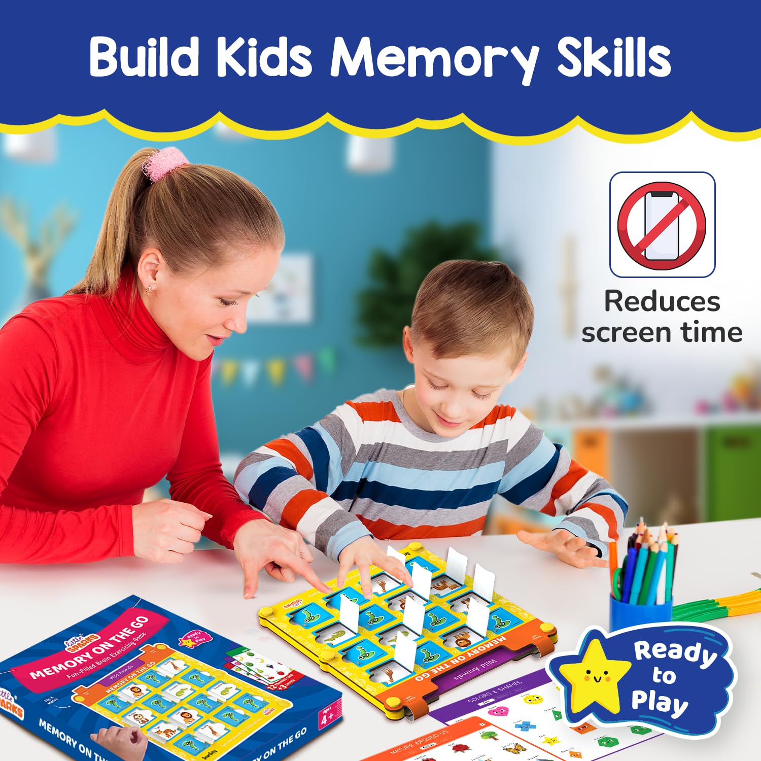Smartivity Memory Game for Kids Ages 3+ Years | Fun Matching Game - 12 Theme Cards & 3 Level Challenges I Birthday Gift for Boys & Girls I Preschool Learning Toy for 3,4,5,6 Years Age - Image 3 thumbnail