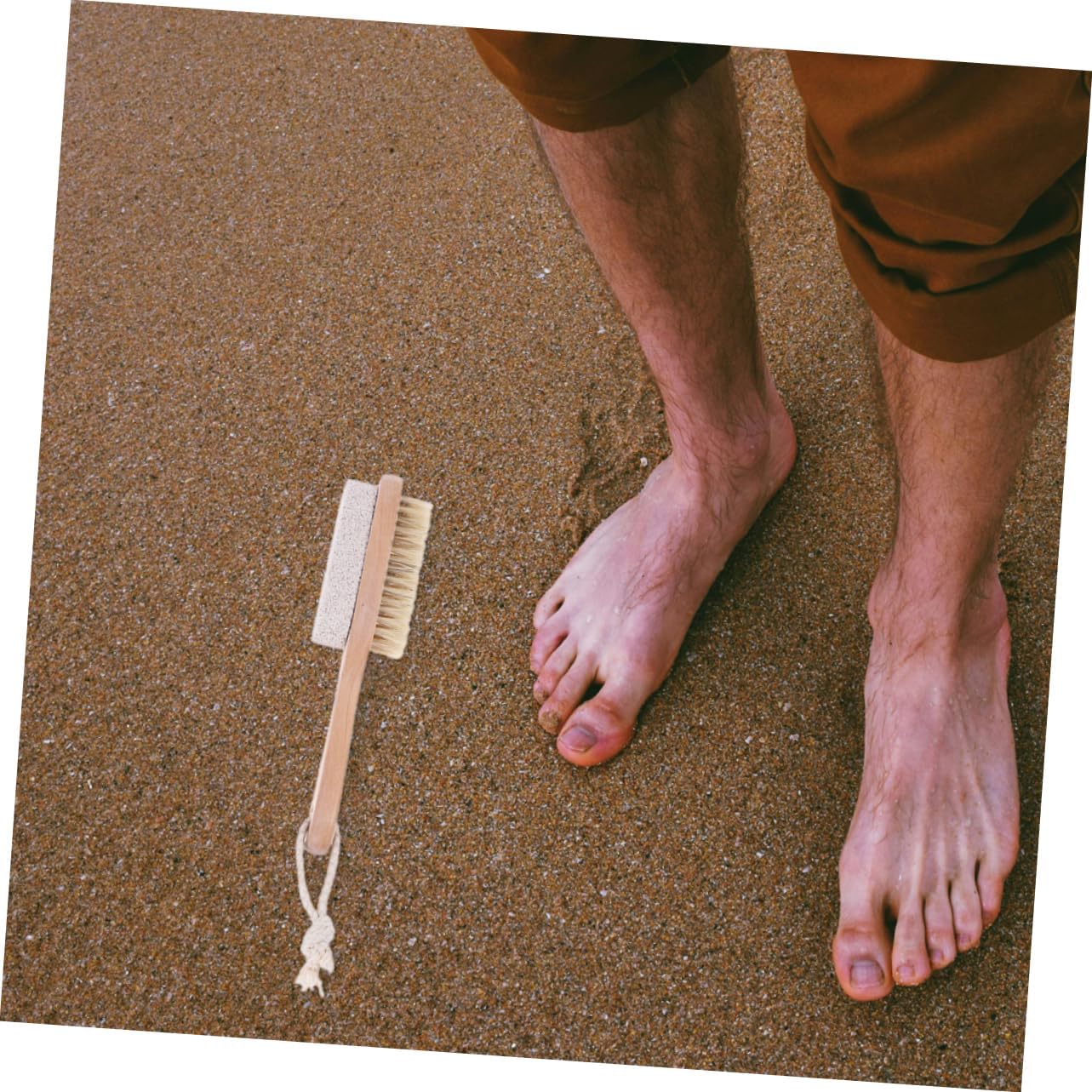 Ipetboom 3pcs Ergonomic Foot Brush Pumice Stone for Dead Skin Removal Foot Exfoliator
