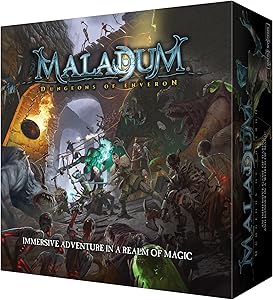 Maladum Dungeons of Enveron Starter Set - Fantasy Dungeon Crawler Game Immersive Terrain Solo, Co-op and Adversarial Play