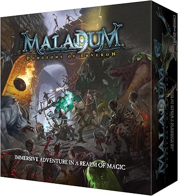 Maladum Dungeons of Enveron Starter Set - Fantasy Dungeon Crawler Game Immersive Terrain Solo, Co-op and Adversarial Play