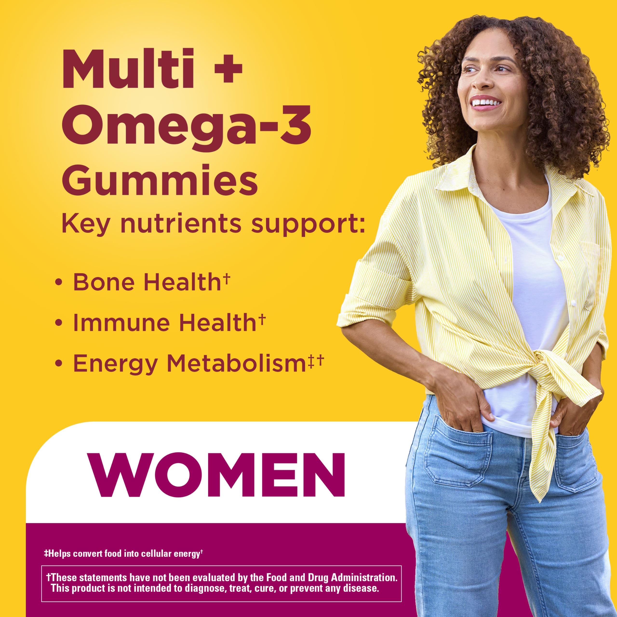 Nature Made Womens Gummy Multivitamins with Omega-3, 150 Gummies — Amazon image 3