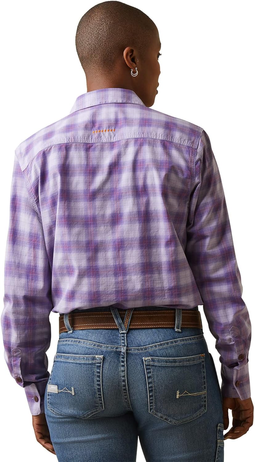 Ariat Womens Rebar Made Tough Venttek Durastretch Work Shirt - Image 2