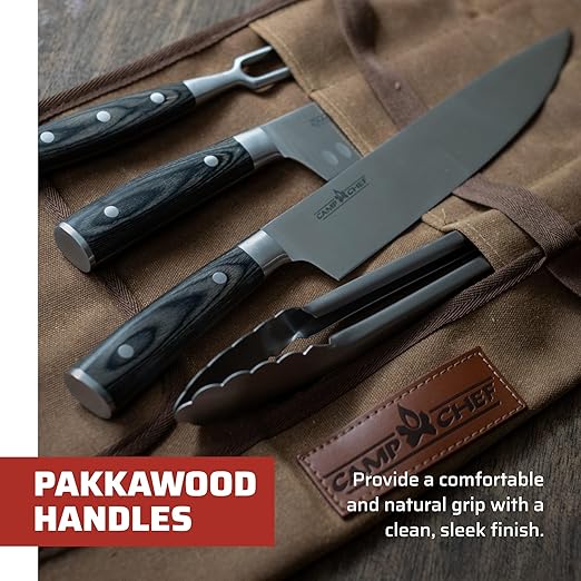 Camp Chef Deluxe 4 Piece Carving Knife Set, Multi