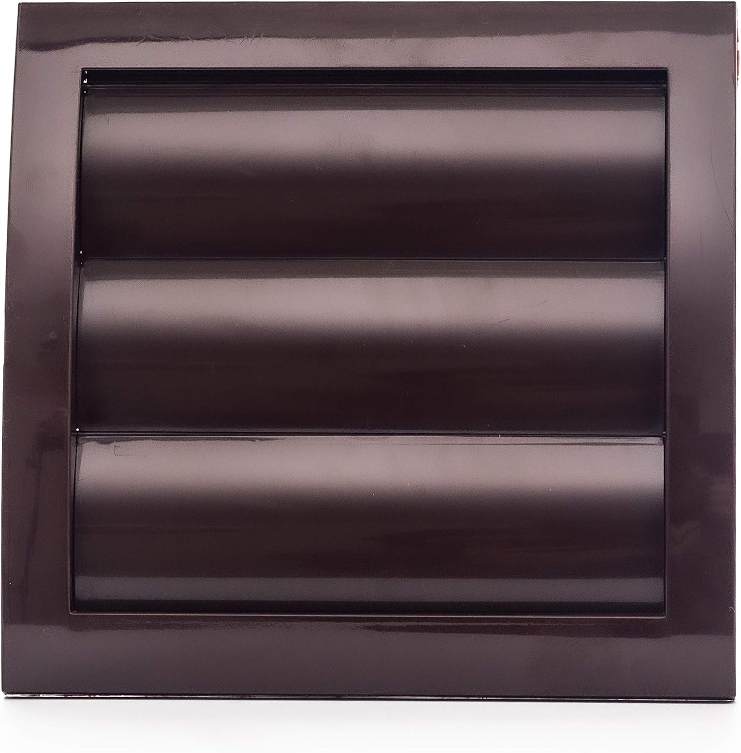 Vent Systems diameter 100 mm / 4" Inch, Brown Air Vent Plastic Cover, Louvered Outdoor Opening Flap Vent Built - Image 5