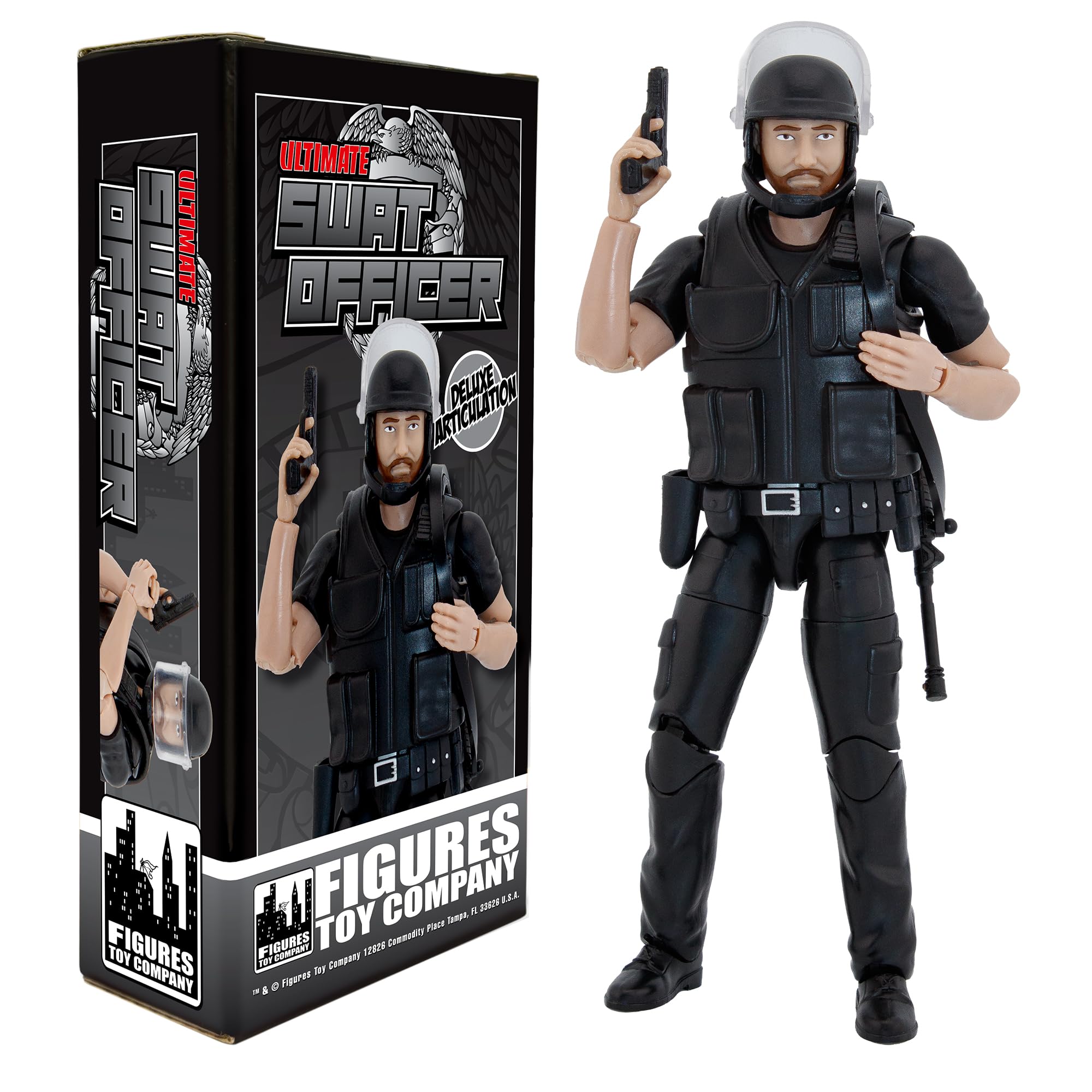 S.W.A.T ver 2.0 アクションフィギュア Amazon.co.jp: 究極の6.5インチSWATオフィサーフィギュア、デラックス