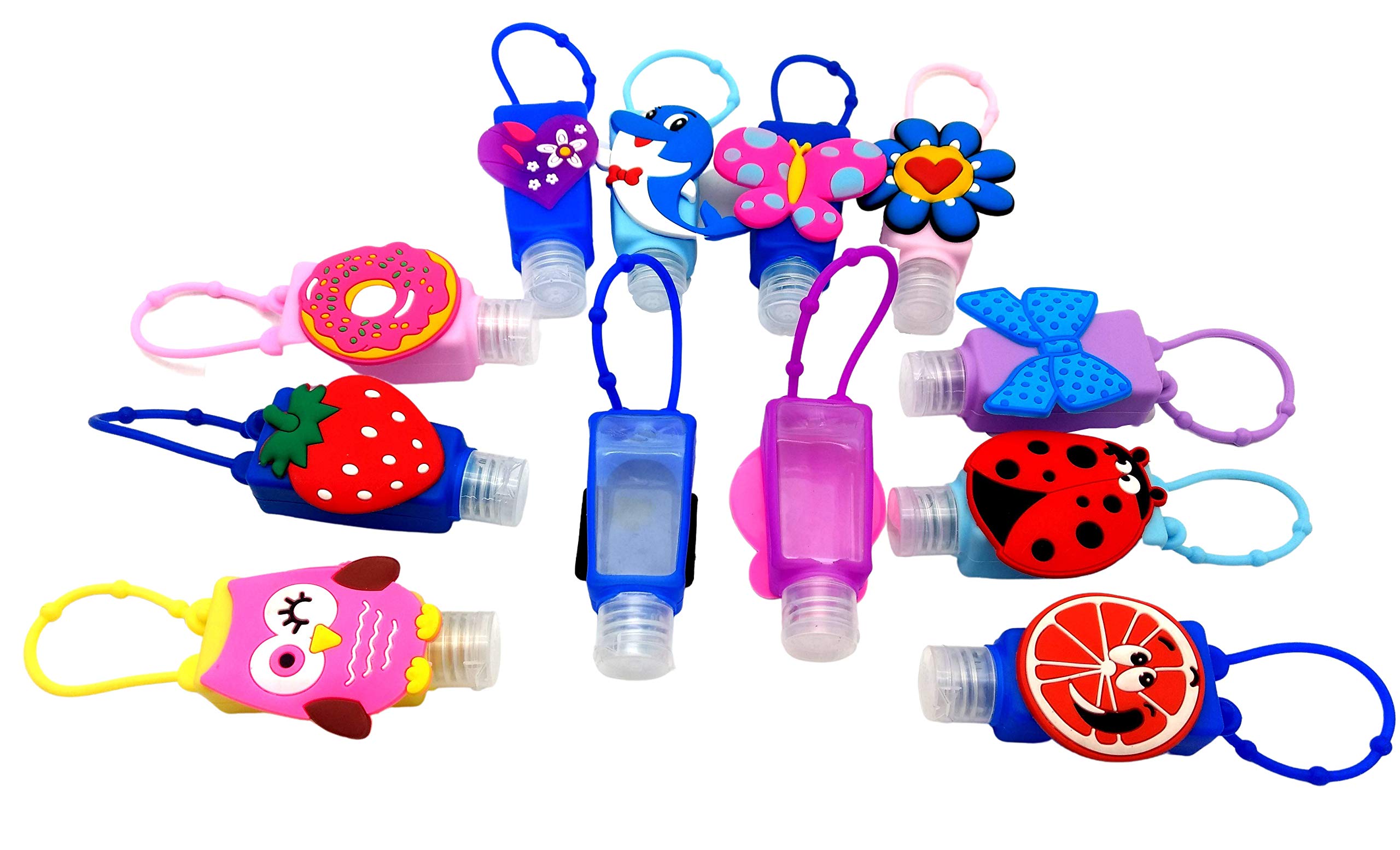 Oytra Rubber 12 Assorted Empty Sanitizer Bottle Holder Bag Keychain Set For Return Gifts Kids Designs As Per Availability (B08HQSKND3) Amazon Price History, Amazon Price Tracker