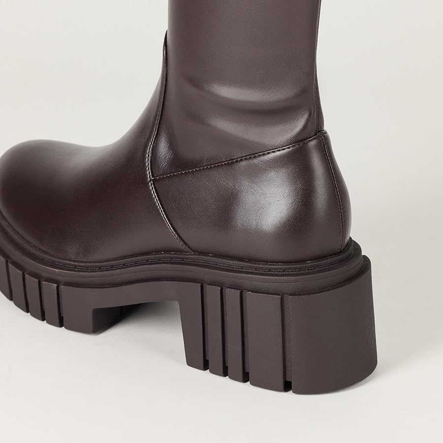 Amazon.com: The Drop Women's Kennedy Pull on Lug Sole Platform