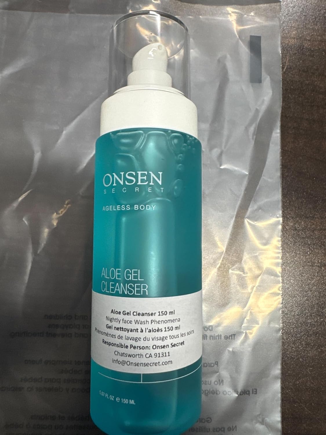 Onsen Secret Japanese Aloe Vera Face Wash - Premium Nightly Facial Cleanser for Makeup Removal, Heals Dry & Sensitive Skin, Hyaluronic Acid, Curry Leaf Oil, Vitamin C & E, Gel Cleanser - Image 8