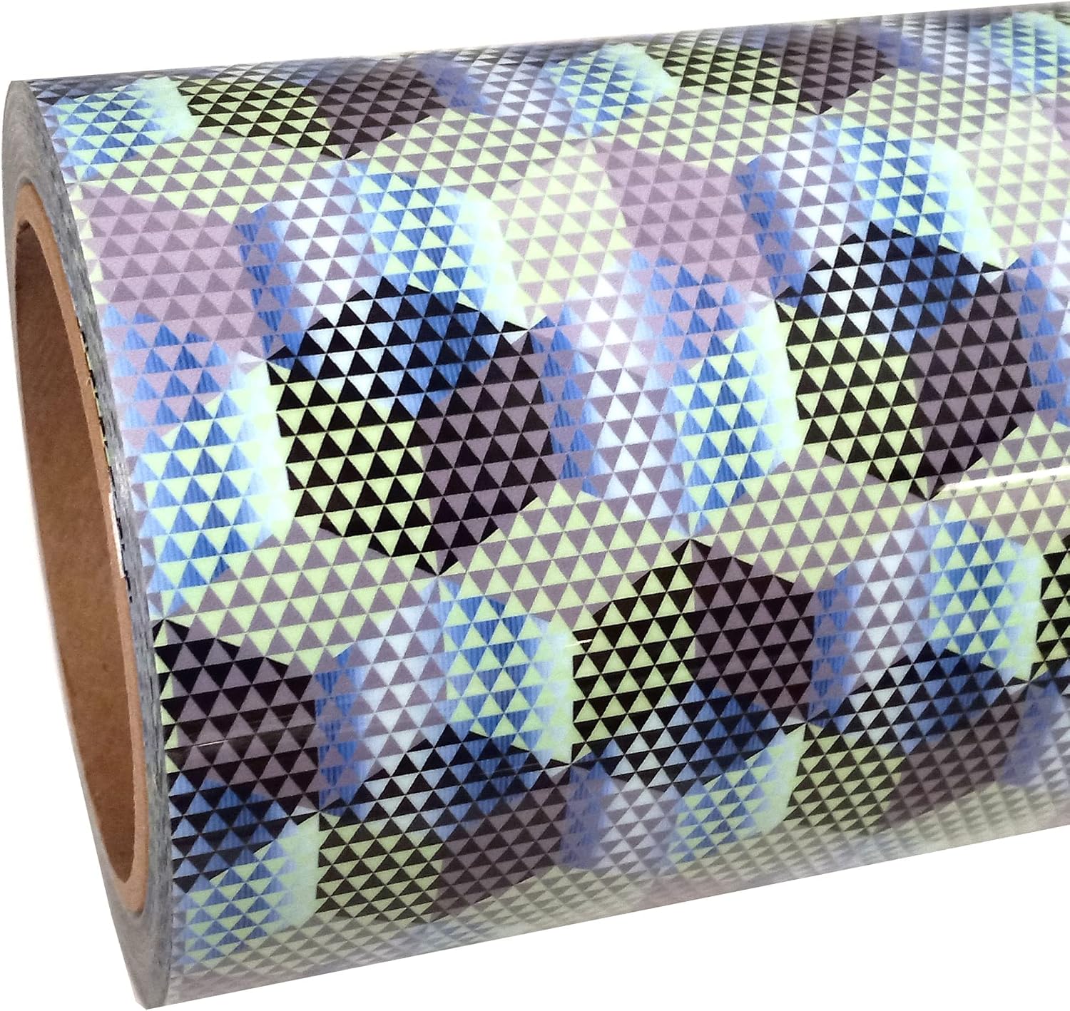 Thermoflex Fashion Patterns 12" Roll, Iron on Heat Transfer Vinyl Roll, HTV (3D Squares, 3 Feet)