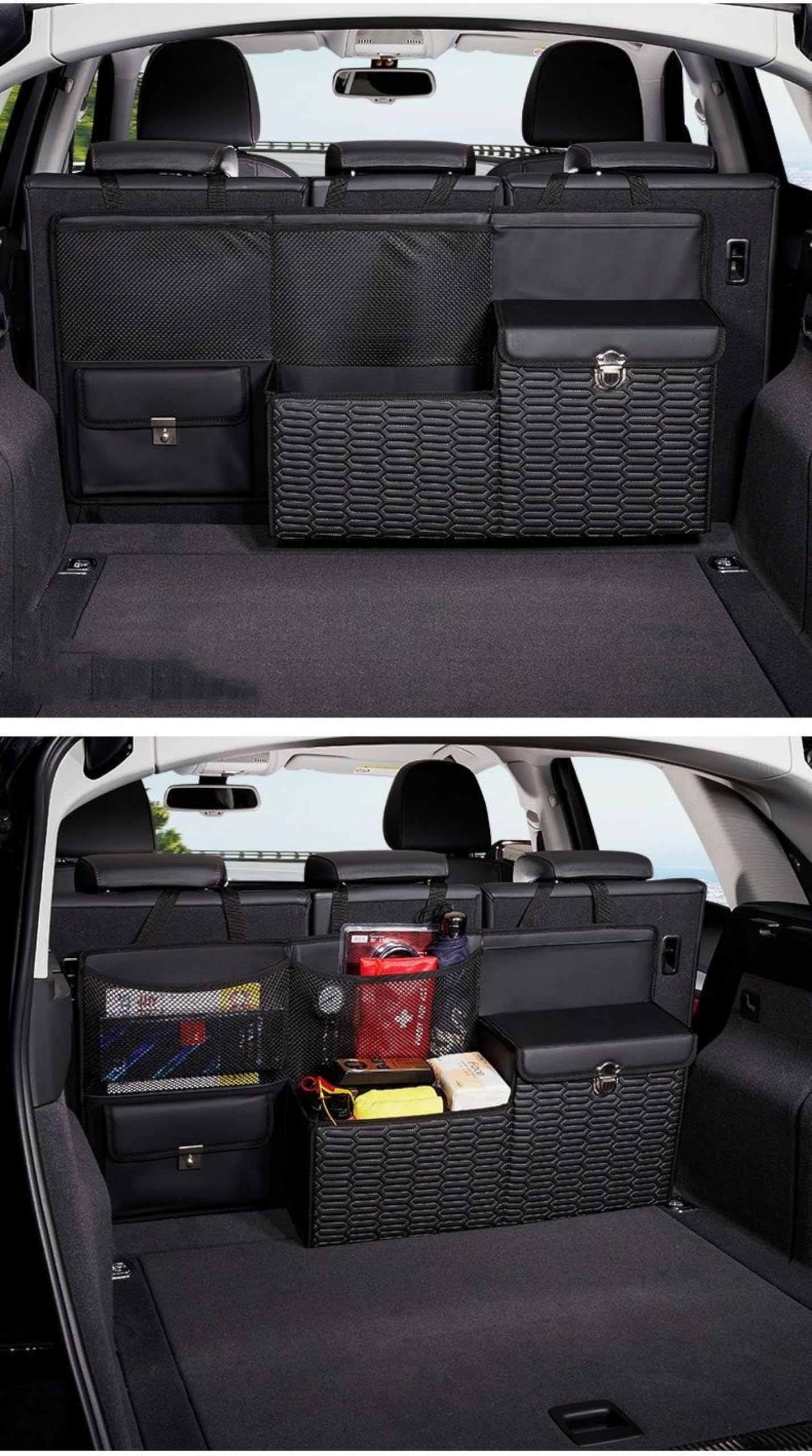 Amazon.co.jp: シートバックポケット テーブル付き 車用 車 車内 収納