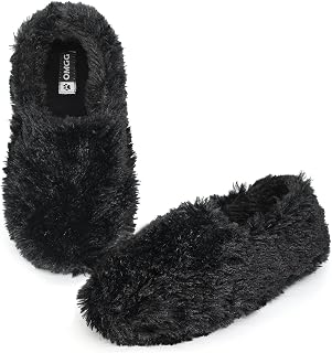 Onmygogo Fuzzy Winter Indoor Slippers for Women