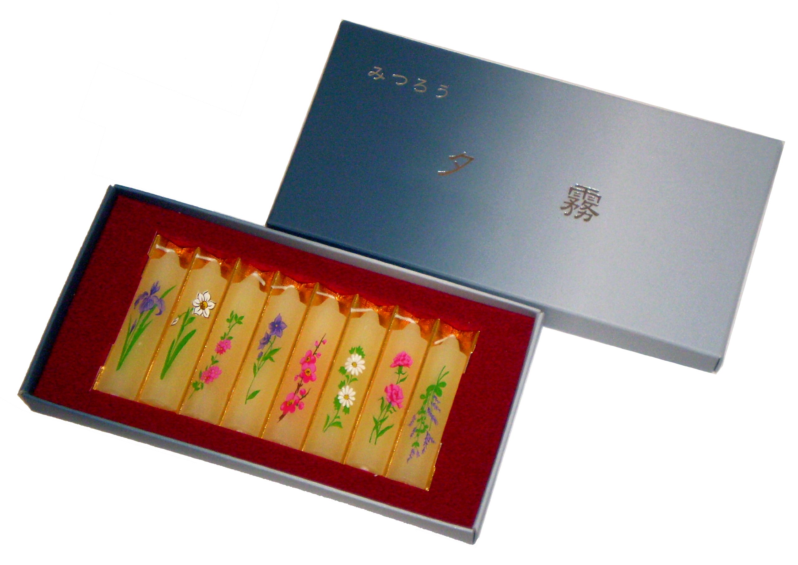 Torii Beeswax Candles Yugiri Set of 8 Japanese Handmade Yellow Japan