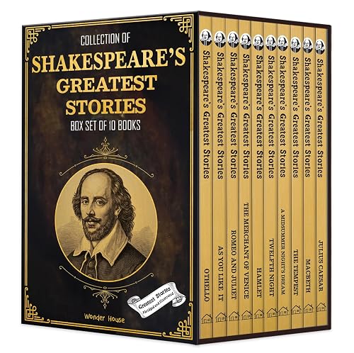 Collection of Shakespeare's Greatest Stories (Box Set of 10 Books) For Children