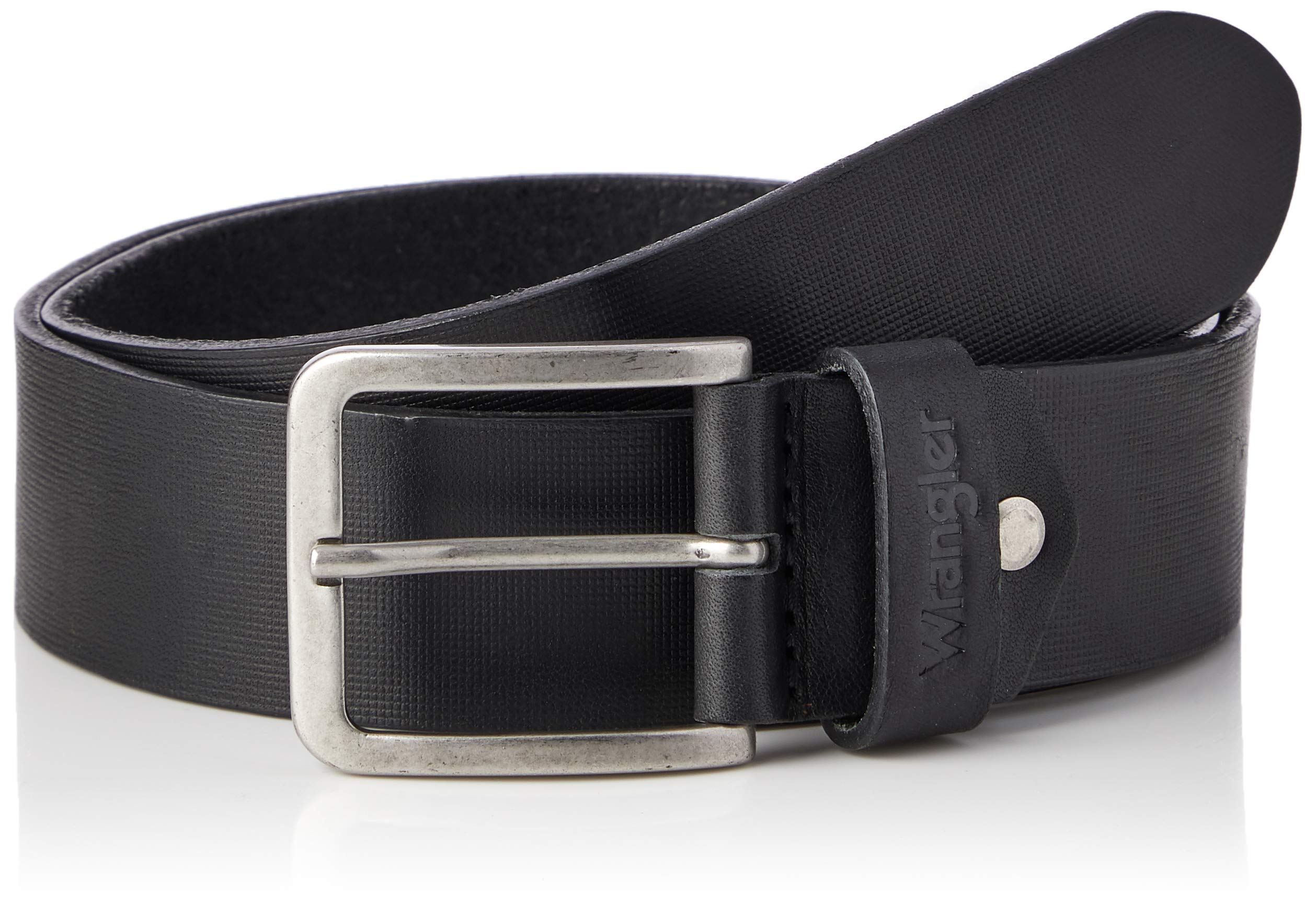 Wrangler Men's Structured Belt Jeans, Black, 105